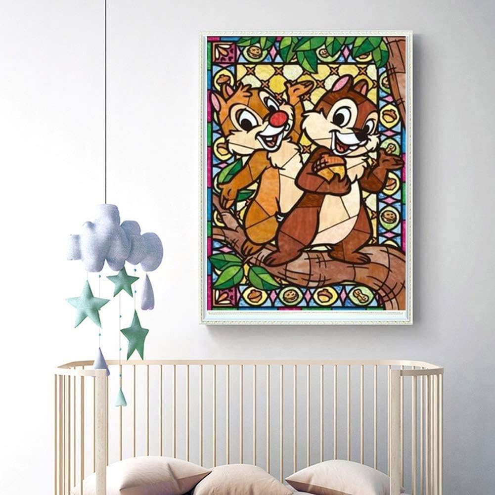 Kokowill DIY 5D Diamond Painting Kit for Adults, Full Drill Square Crystal Rhinestone Embroidery Cross Stitch Art Craft Canvas,Squirrels,11.81 X 15.75 Inch image number 6