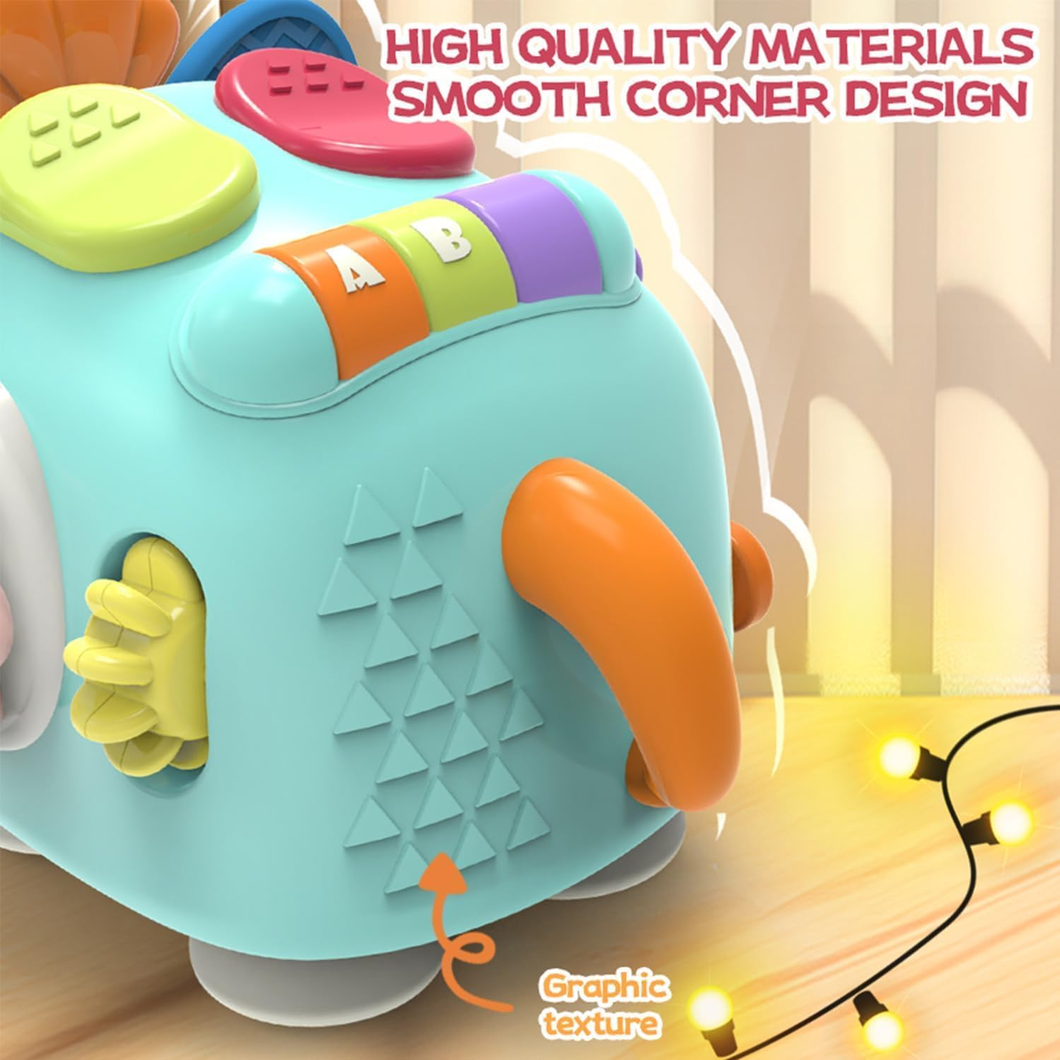 HOMIEST Montessori Busy Board Toddler Toys, Age 1-2, Sensory Development, Educational Activities, Unisex, No Batteries Required image number 2