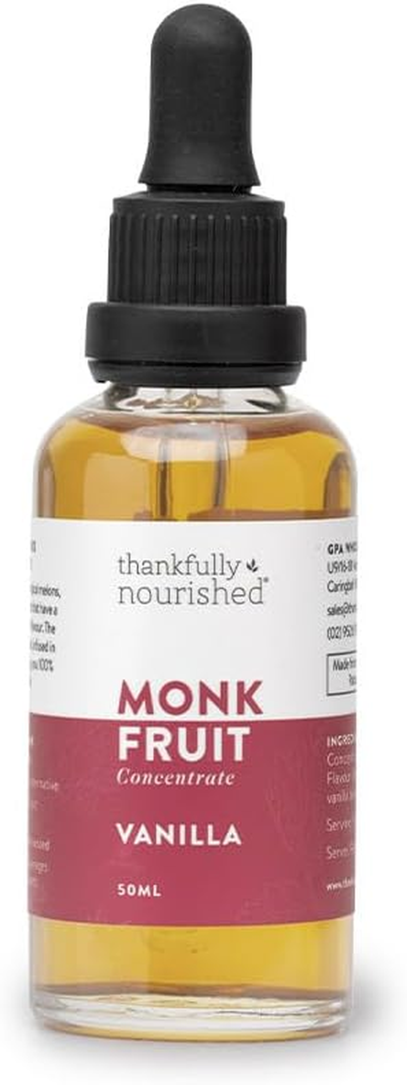 Thankfully Nourished Monk Fruit - Vanilla 50Ml