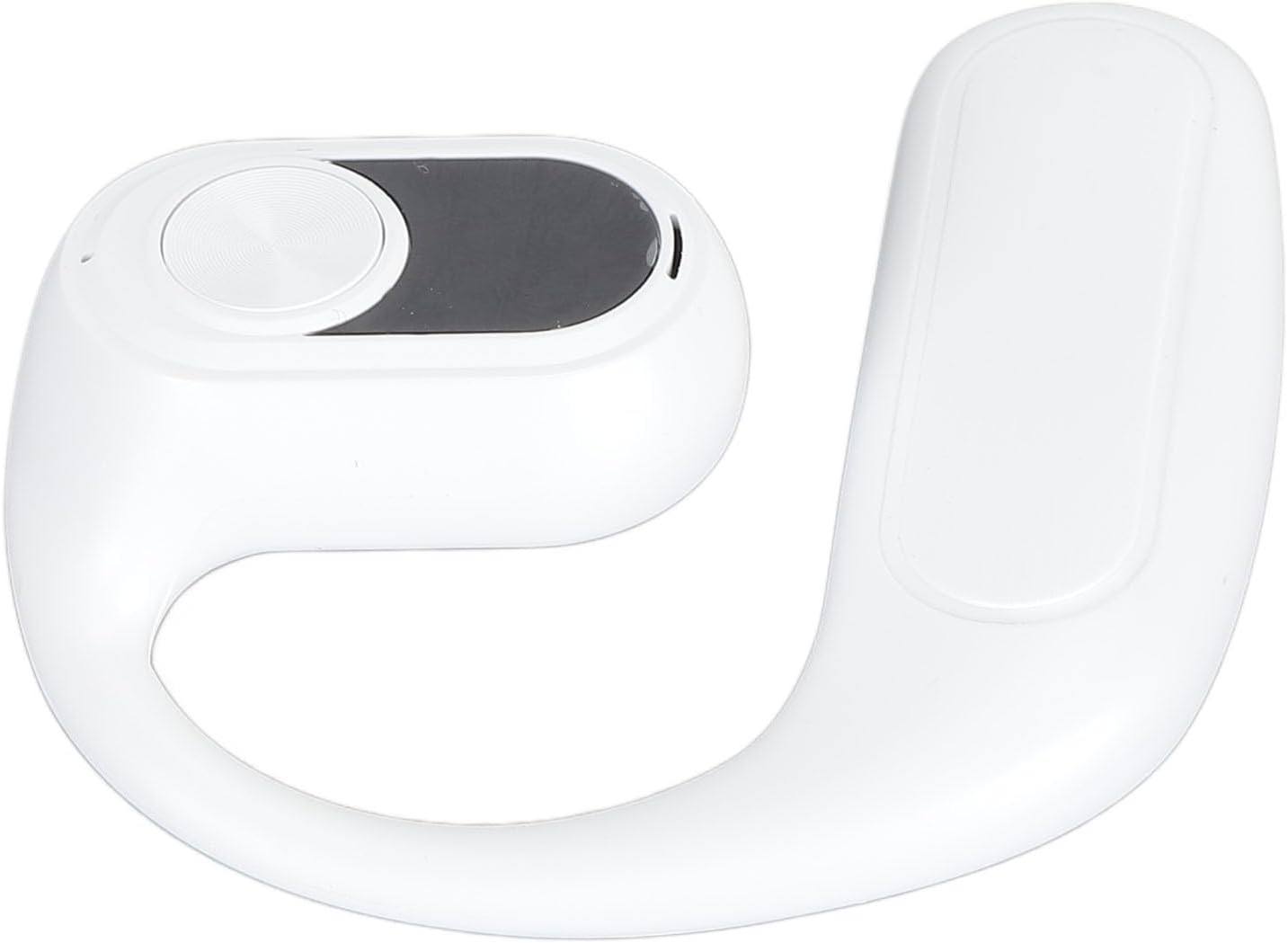 Generic Single Ear Headset, Single Open Ear Headphones Noise Cancelling Type C Interface Calling for Hiking (Beige)