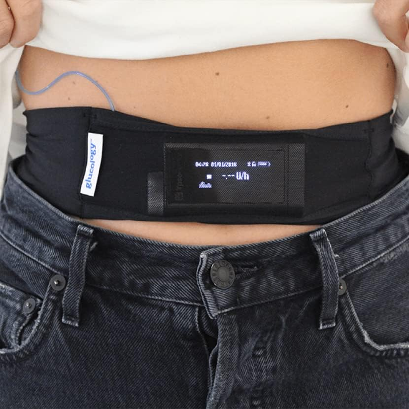 Glucology Insulin Pump Waist Belt | Fanny Pack for Running or Travel - Diabetic Supplies Pouch and Accessories for Men and Women - Slim, Discreet Design - (Large, L - 34'' to 47") image number 3
