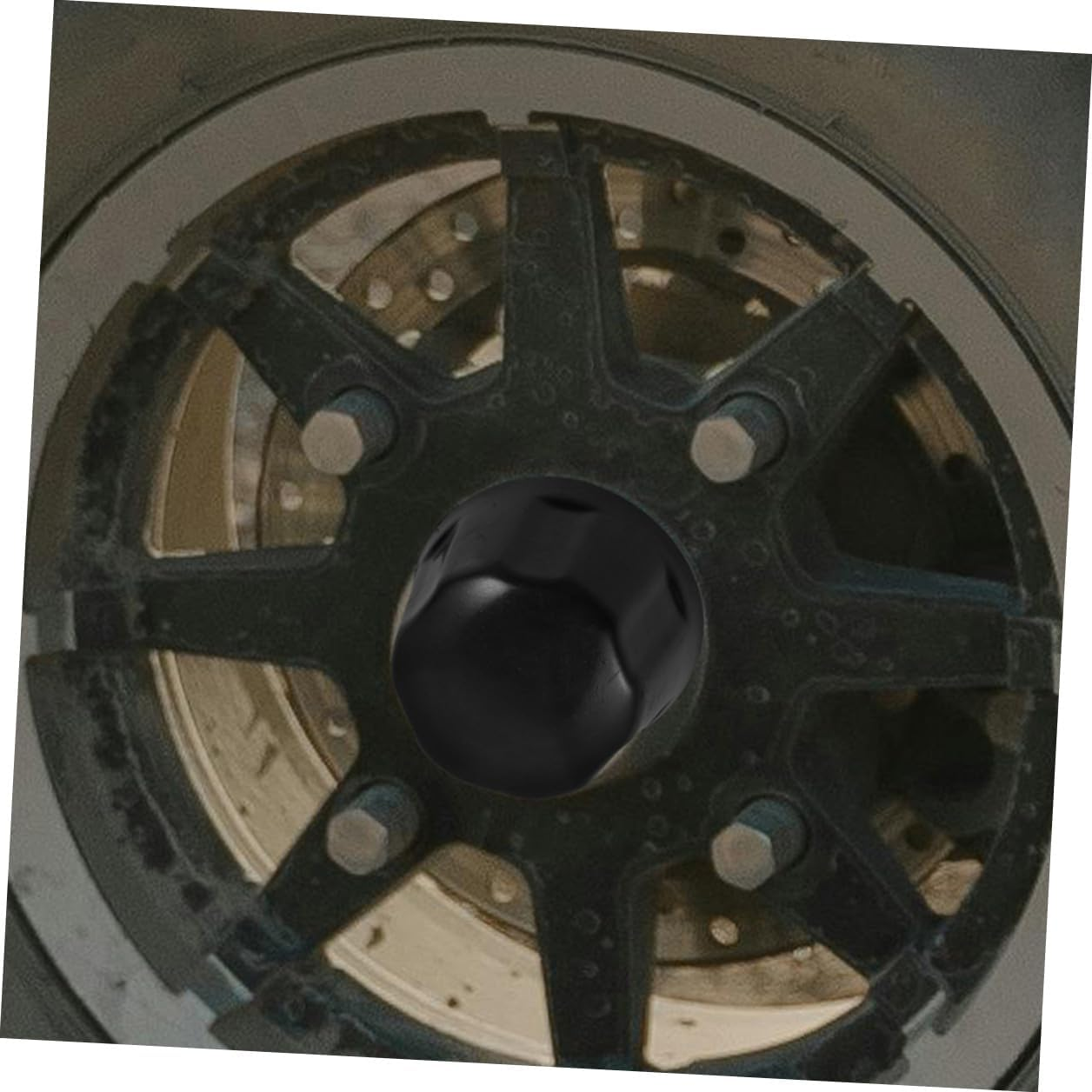 NOLITOY 2Pcs Rubber ATV Wheel Hub Caps Replacement Tire Rim Covers for 110-250Cc Go-Karts Trailers and Golf Carts, Protective Automotive Vehicle Accessory for Off-Road Wheels image number 5