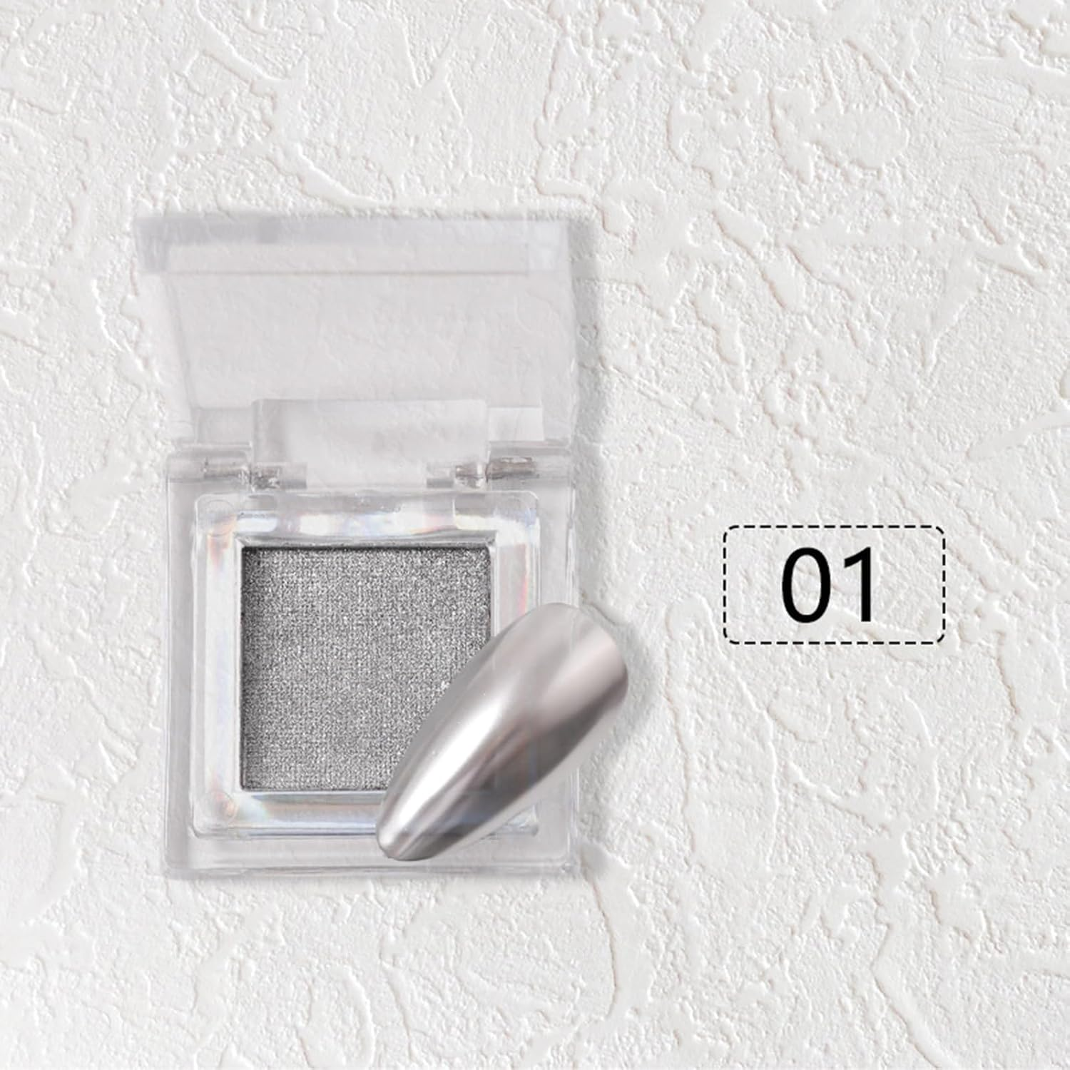 Enmart 6 Colors Nail Glitter Powder, Polish Pigment Chrome Powder Dust, Solid Chrome Pigment Magic Mirror Effect Nail Art Pressed Powder for Women Girl Nail Art Decorations Manicure Accessories image number 1