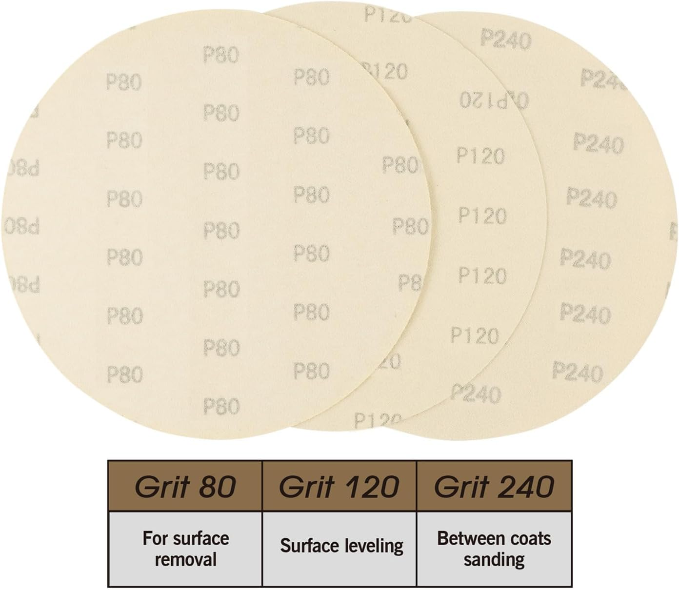 ROLLINGDOG 9" Sandpaper Sheets - 6 Each #80#120#240(18 Total),Hook&Loop Sanderpaper for Wood Metal or Other Surfaces(For ROLLINGDOG Corner Sander) image number 4