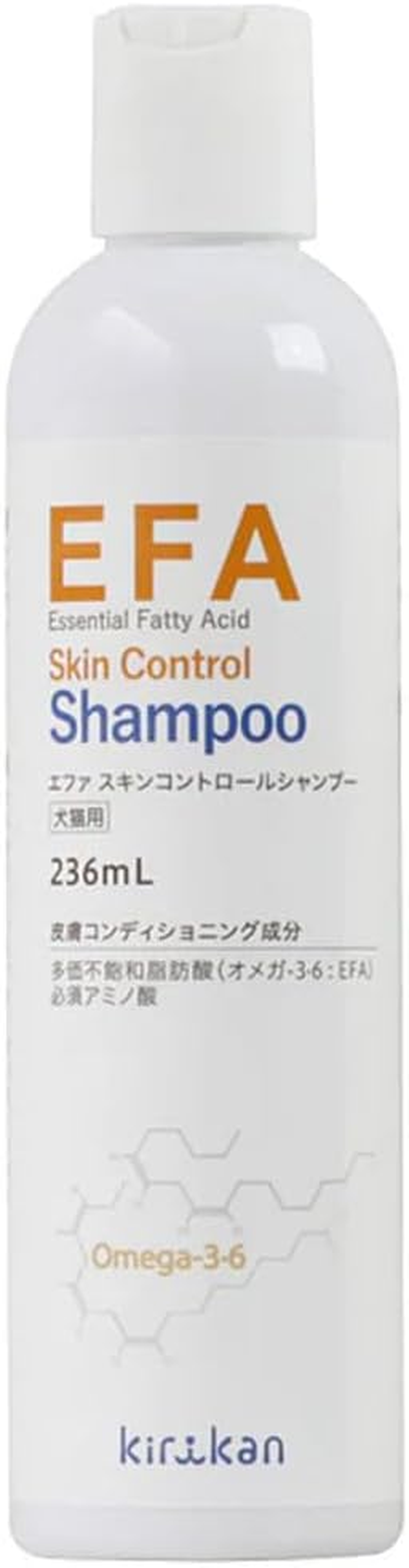 Kirikan Western-Style EFA Skin Control Shampoo 8.1 Fl Oz (236 Ml) for Dogs and Cats