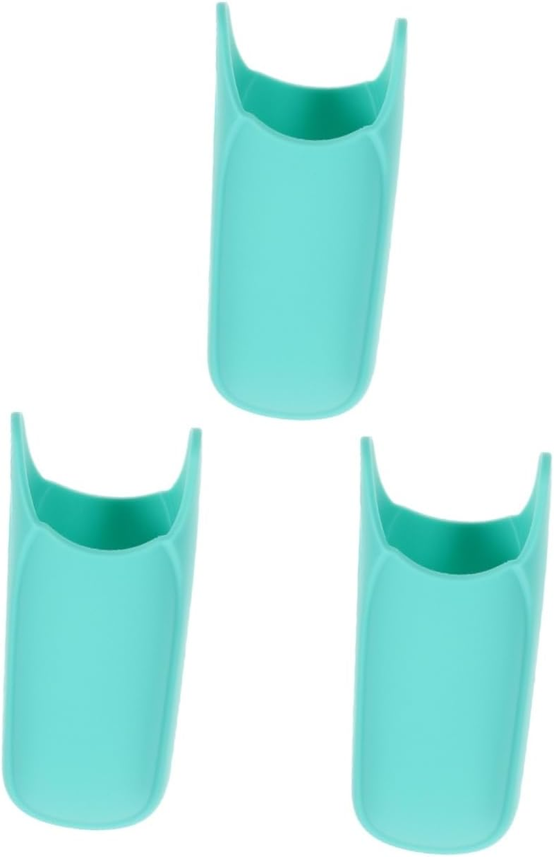 FOMIYES 3Pcs Hair Straightener Cover Hot Brush Styler Holder Silicone Iron Cover