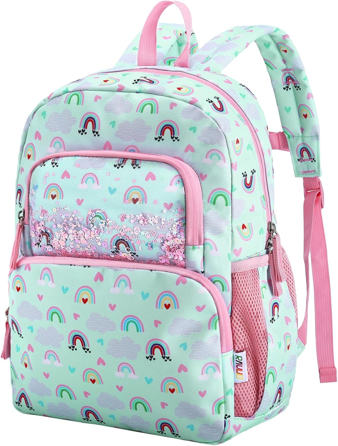 RAVUO Toddler Backpack for Girls Boys,Cute Kids Backpacks for Ages 3-6 Lightweight Bookbag W Chest Strap for Kindergarten Daycare Preschool Travel