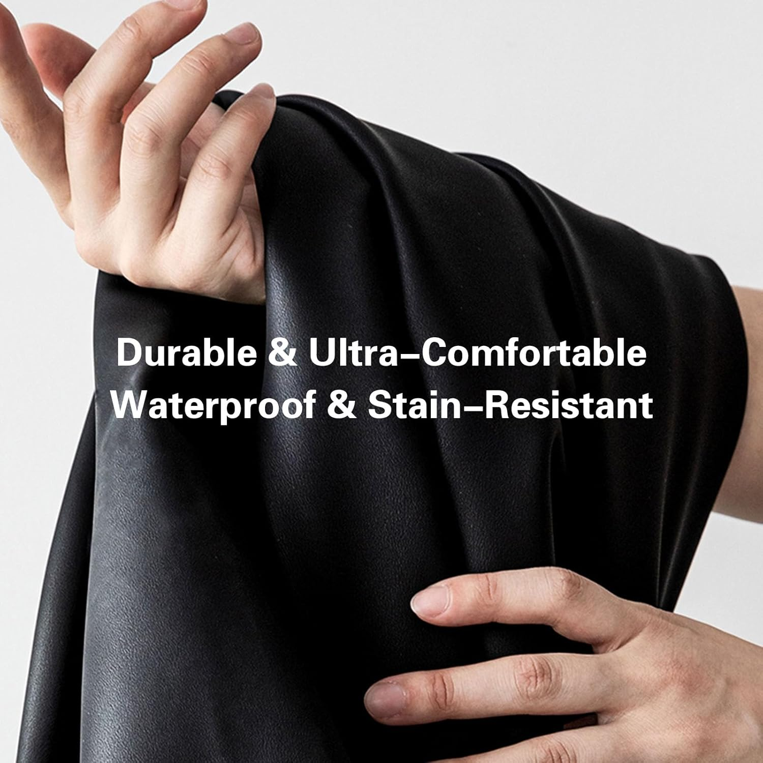 EKR Camry Seat Covers for Toyota Camry L, LE, SE 2018-2024 & SE Nightshade 2020-2024,(Not for Hybrid) Leather Car Seat Cover Full Set for Trucks Suv-Faux Leather (Black) image number 5