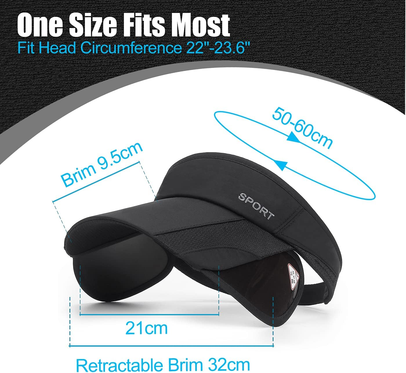 Baseball Cap Adjustable Size for Men Women Sports Workout Hat Trucker Hats Dad Hat Plain Baseball Caps - Blue/Pink image number 5