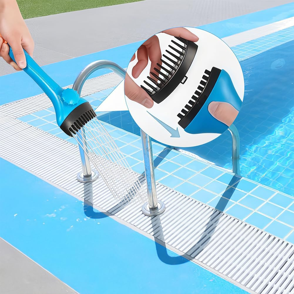 Joyzan Pool Filter Cleaner, Cartridge Cleaner Removes Leaves Debris Dirt Hot Tub Filter Cartridge Cleaner Tool with Hose Connection Adjusting Knob