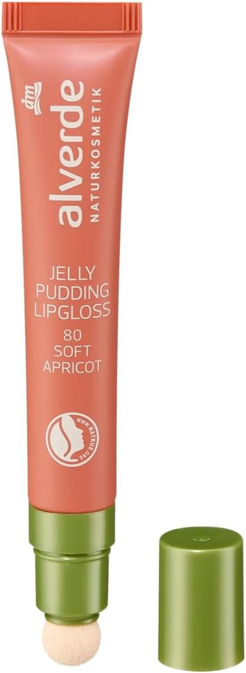 Alverde Natural Cosmetics Lip Gloss Jelly Pudding 80 Soft Apricot 10 Ml