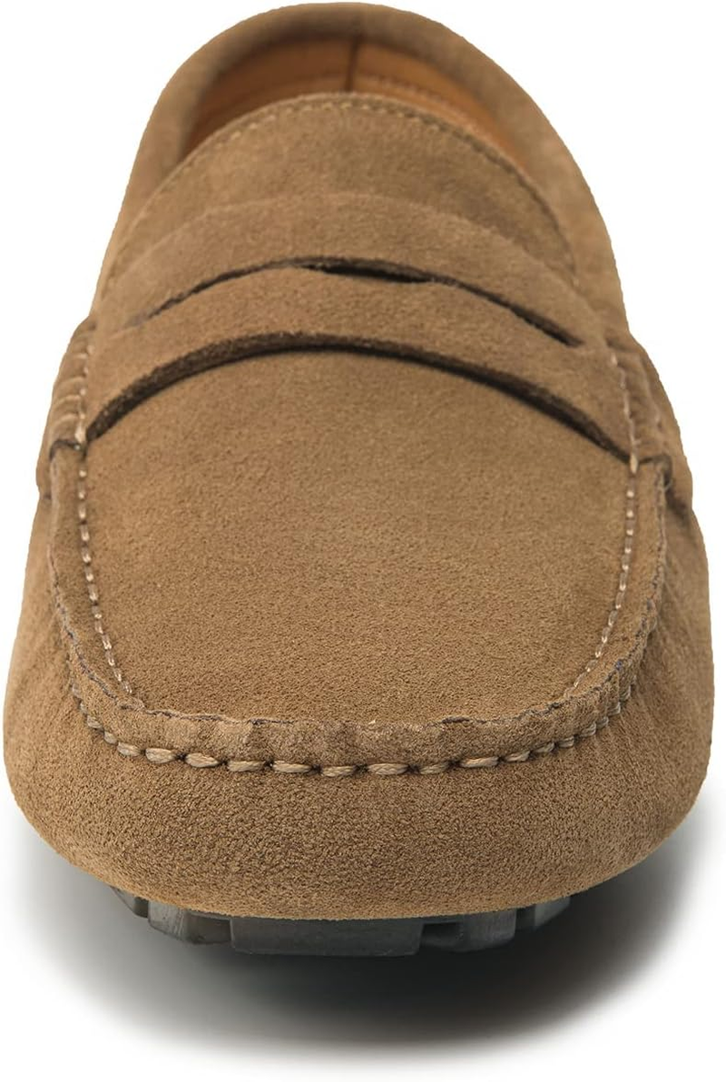 Go Tour Men'S Penny Loafers Moccasin Driving Shoes Slip on Flats Boat Shoes image number 3