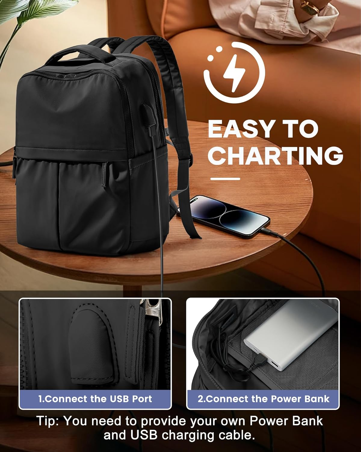 Wepadre Travel Laptop Backpack image number 6