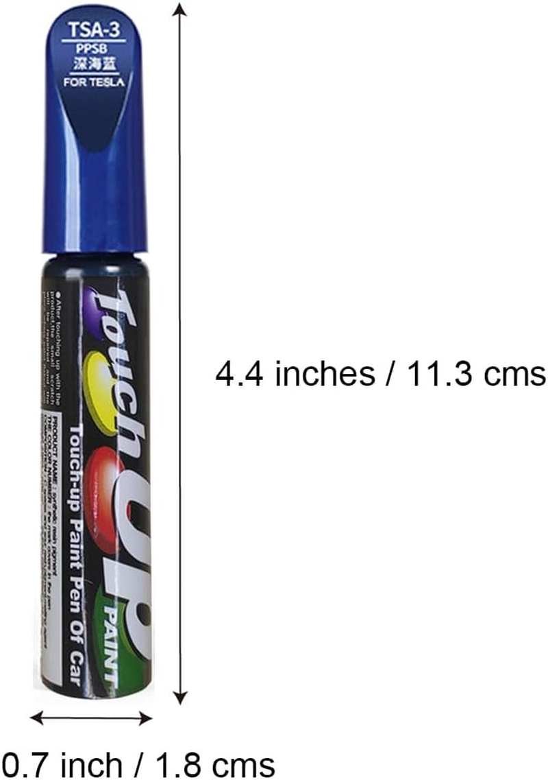 Blue Car Touch up Paint Pen for Tesla Model X Y S 3 for Tesla Touch up Paint Scratch Repair (Deep Blue Metallic)