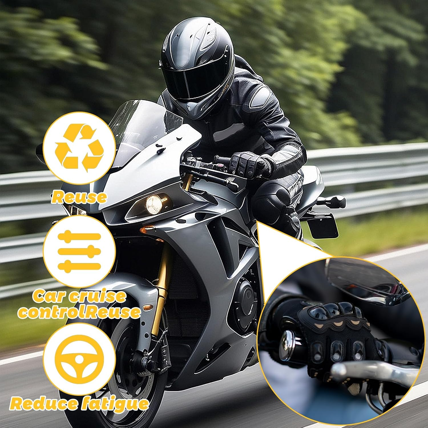 Giantree 20Pcs Universal 1/8" Throttle Brake Cable Ends, Go Kart Throttle Cable Stop Clamp, Silver Bicycle Brake Cable Ends, Fit for Bike Motorcycles Scooters Lawn Mowers Tractors image number 2