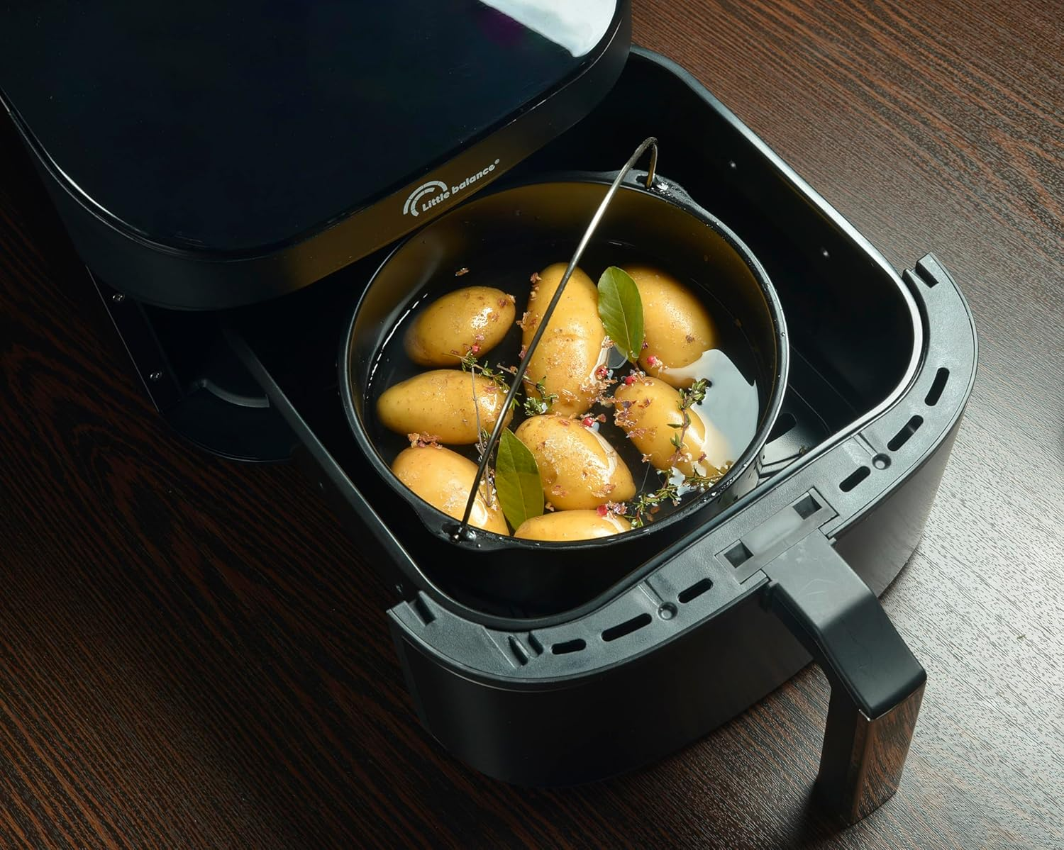 Patisse Deep Cake Pan for Air Fryer, Small, Black image number 2