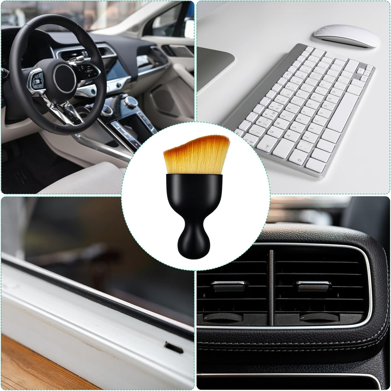 Set of 4 Car Interior Dust Sweeping Soft Brush, Dust Brush, Car Brush Interior, Car Care, Cleaning, Cleaning Brush, Car Brush, Cleaning, Dust Sweeping Car Brush image number 2