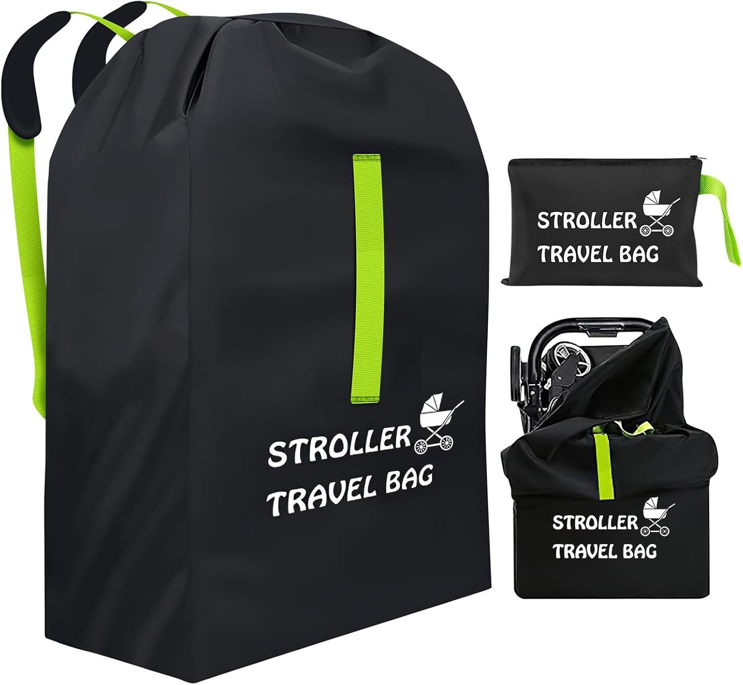 Car Seat Bags for Air Travel - Durable Baby Carseat Cover for Airplane Travel Gate Check Bag - Double/Single/Jogging Car Seat Travel Bag for Airplane & Stroller Padded Bag for Airplane (Extra Large) image number 2