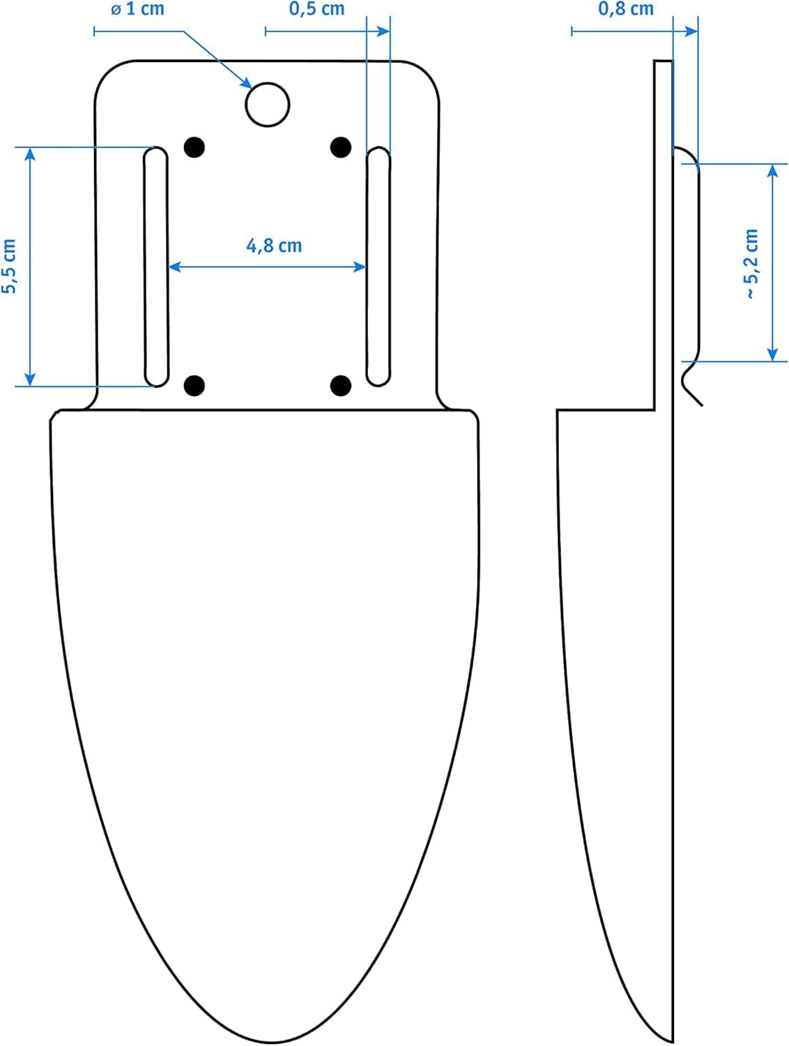 Original L&Ouml;WE Leather Premium Holster - 9809 | Belt Bag Brown for Secateurs with Belt Clip for Storage on Belt or Trouser Pocket | Made in Germany | 100% Genuine Leather image number 4