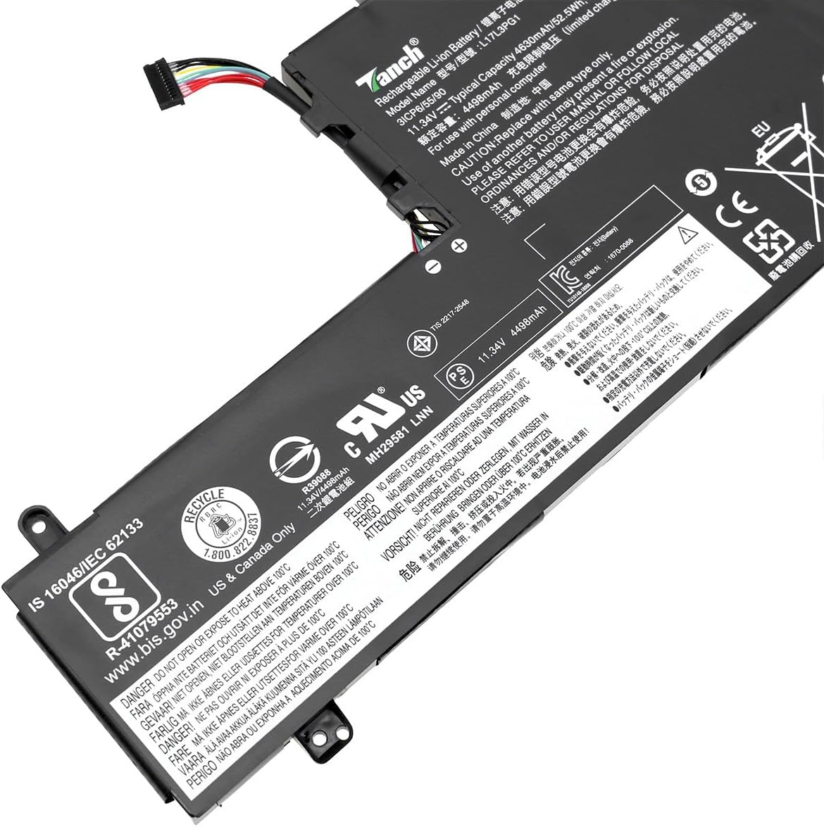 L17C3PG1 L17S3PG1 L17M3PG3 L17L3PG1 Laptop Battery Replacement for Lenovo Legion Y530-15ICH Y530-631 Y545-PG0 Y530-81FV 11.34V 4630Mah 52.5Wh image number 5