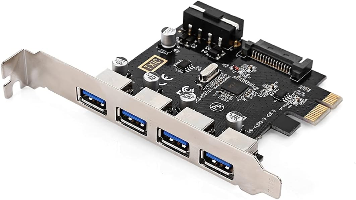 Chenyang 4 Ports PCI-E to USB 3.0 HUB PCI Express Expansion Card Adapter 5Gbps for Motherboard image number 4