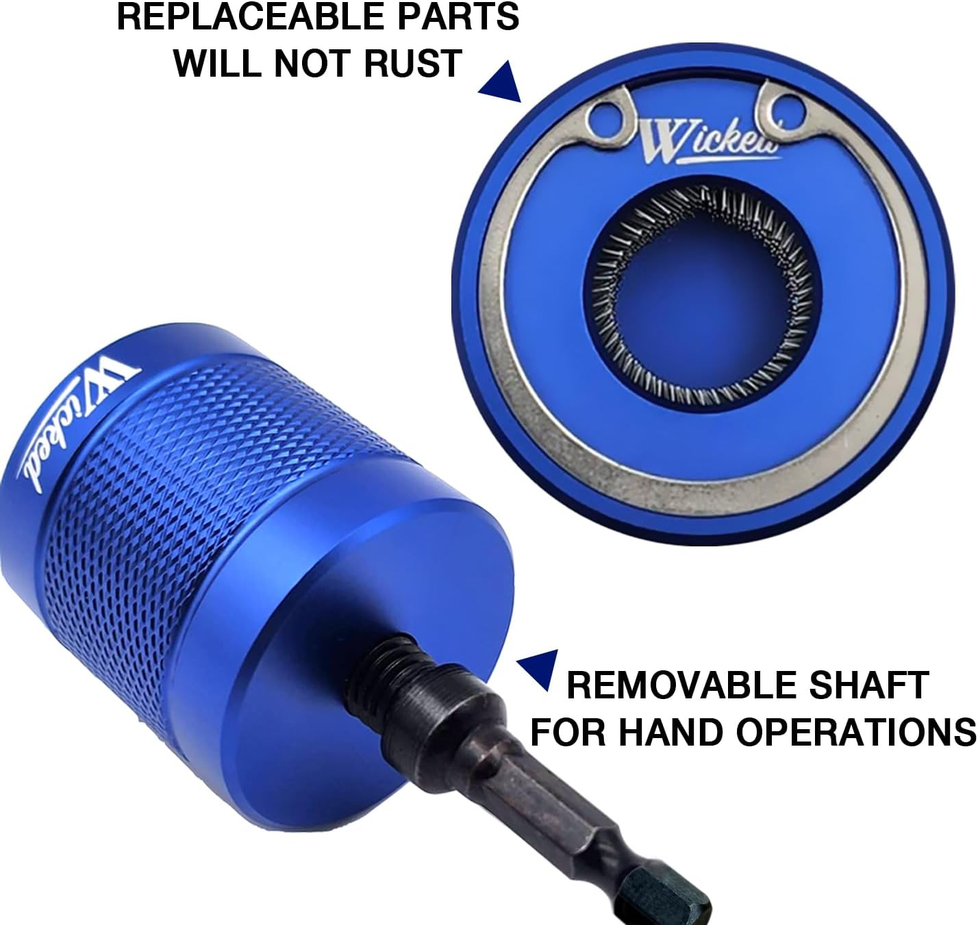 WICKED 1/2&rsquo;&rsquo; Copper Tube Pipe Cleaning Brush Kit; the Professional Plumber&rsquo;S Tool Industrial &ldquo;All Metal&rdquo; Strength Heavy Duty Construction Grade with Replaceable Parts image number 4