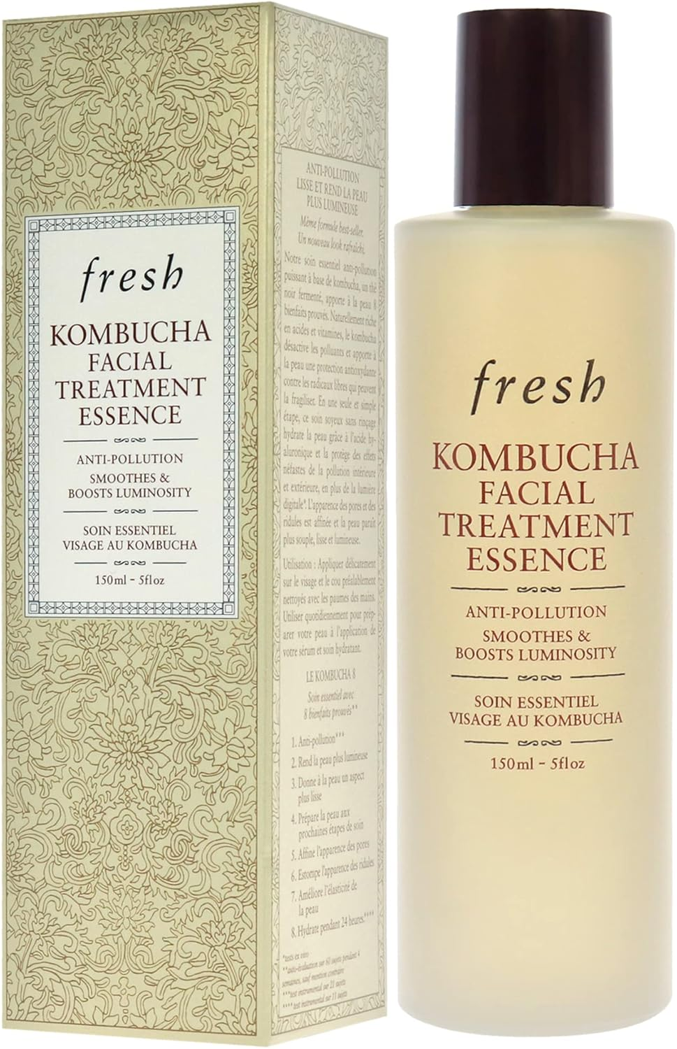 Fresh Black Tea Kombucha Antioxidant Facial Treatment Essence for Women 5 Oz Treatment