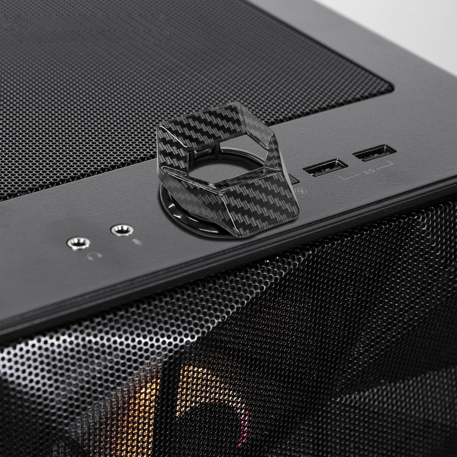 Otuiaim Zinc Alloy PC Power Button Cover [2-Pack], Cat-Proof Child-Proof Flip-Open Protective Lid for Computers, Washing Machines, Dishwashers and More, Fits Buttons Diameter < 2.5Cm & Height < 1Cm image number 1