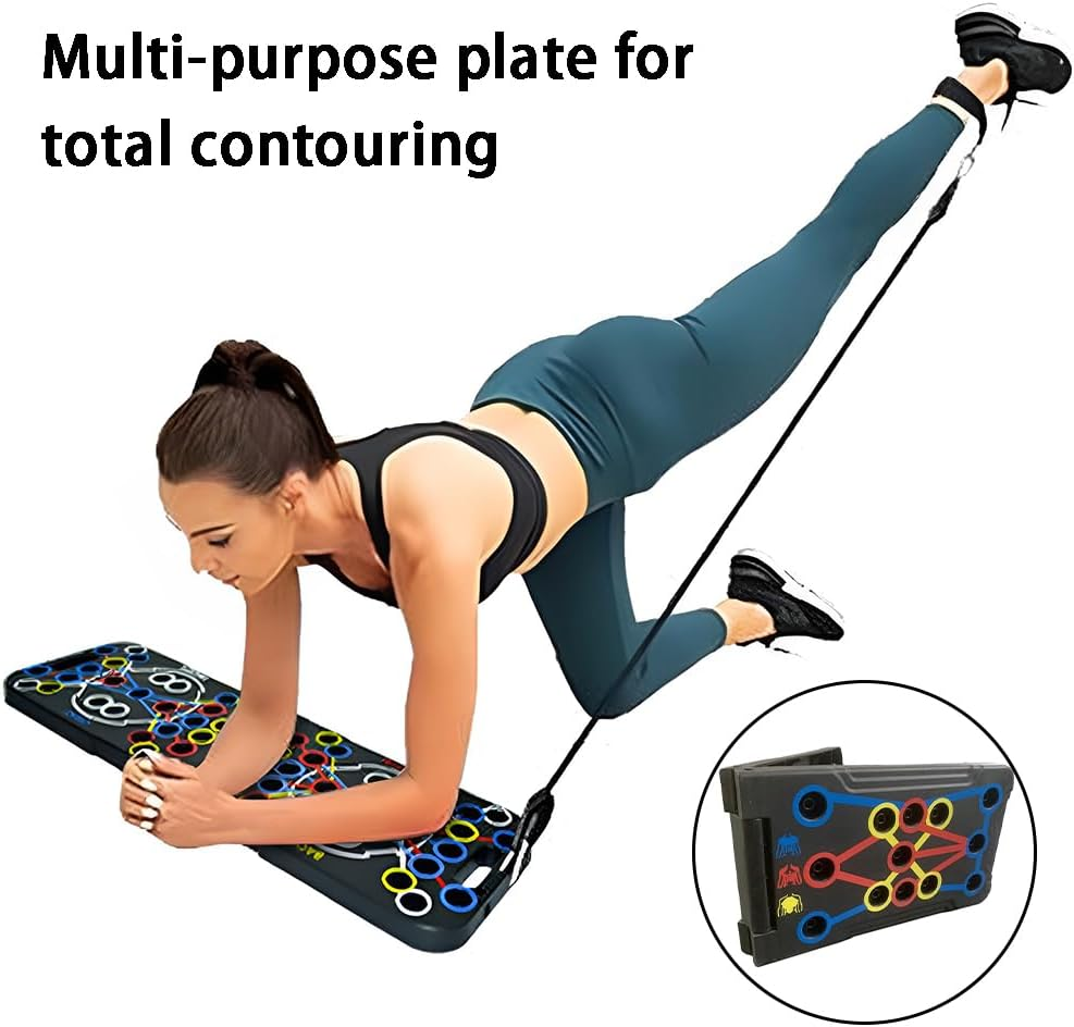 Push up Board,Exercise Fitness Equipment,Folding Training Board,Multifunction Pushup Handles,Gym Training Apparatus,Portable Fitness Tackle,For Men,Women Strength Training image number 5