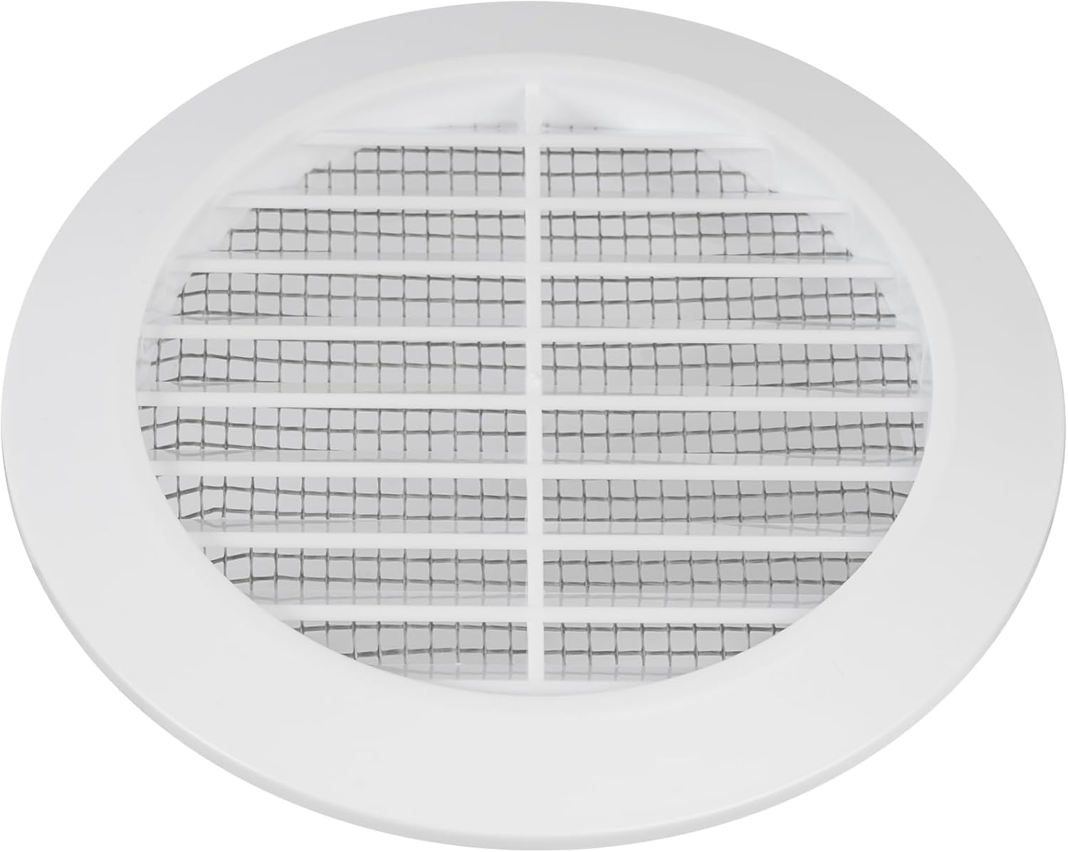 Vent Systems 2 Pack 90Mm White Air Vent Cover - round Air Vents - Grill Cover - Integrated Insect Protection - HVAC Vents for Bathroom, Home Office, Kitchen image number 3