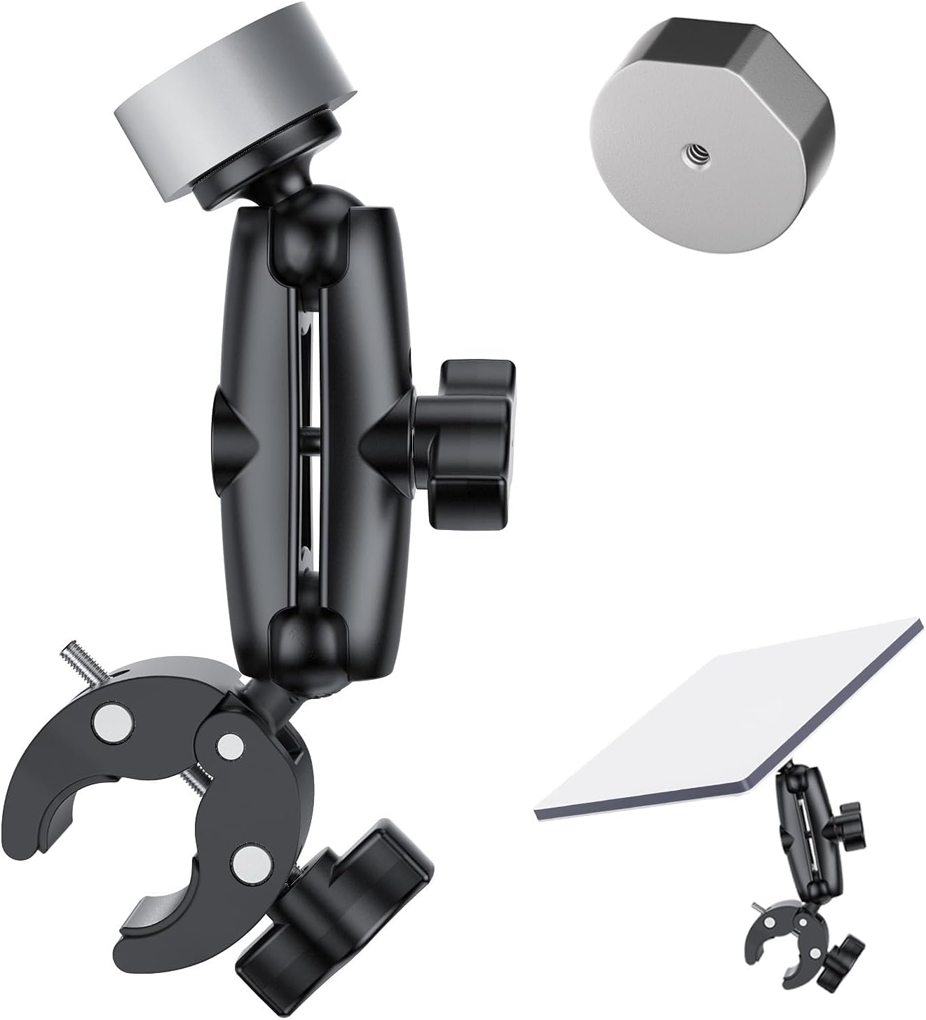 Starlink Mini Mount, Starlink Gen 3 RV Ladder Mount, Starlink Mini Roof Mount, Adjustable V3 Mount for Rv/Yacht/Camper/Guardrails, Starlink Mini Accessories Kit, Compatible with Original Pipe Adapter image number 1