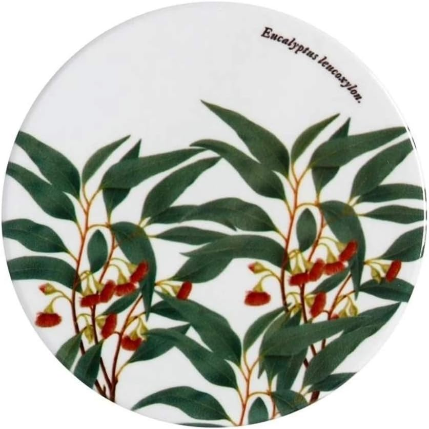 Maxwell & Williams Royal Botanic Gardens Australian Botanics Ceramic round Coaster 9.5Cm Flowering Gum