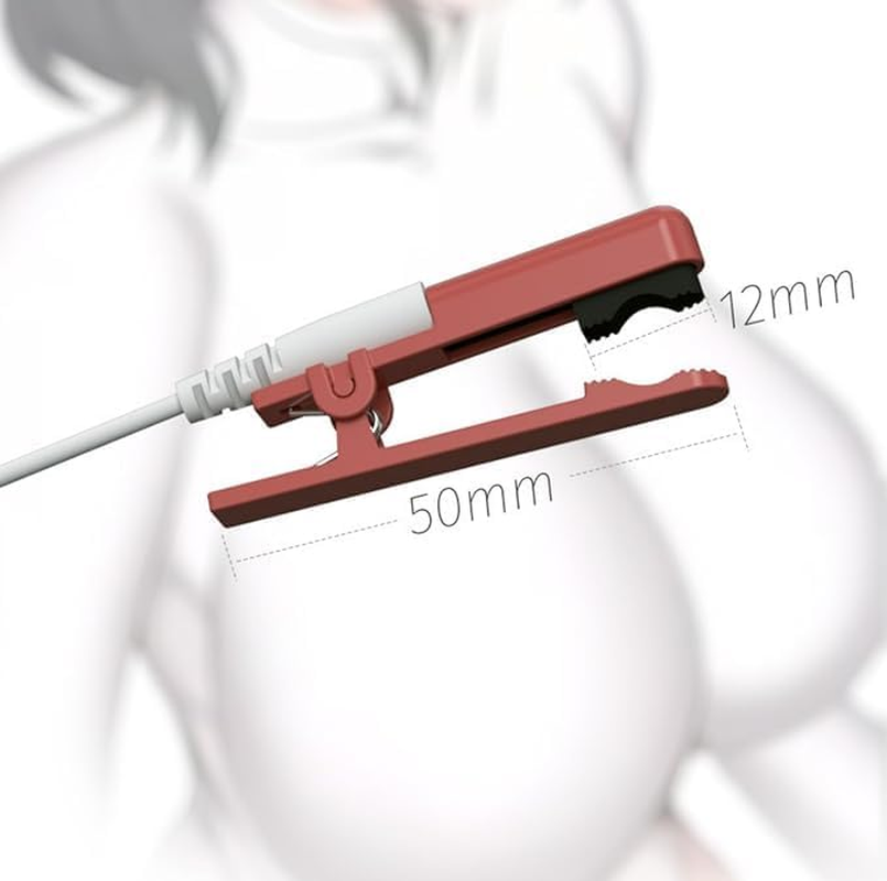 Electric Shock Nipple Clip Nipple Toys Vibrator Sex Toy SM Adult Toys Non-Piercing Nipple Rings Clit Clip Adjustable Metal Clitoral Nipple Clamps Massager for Female Couples Sex Pleasure Women Men