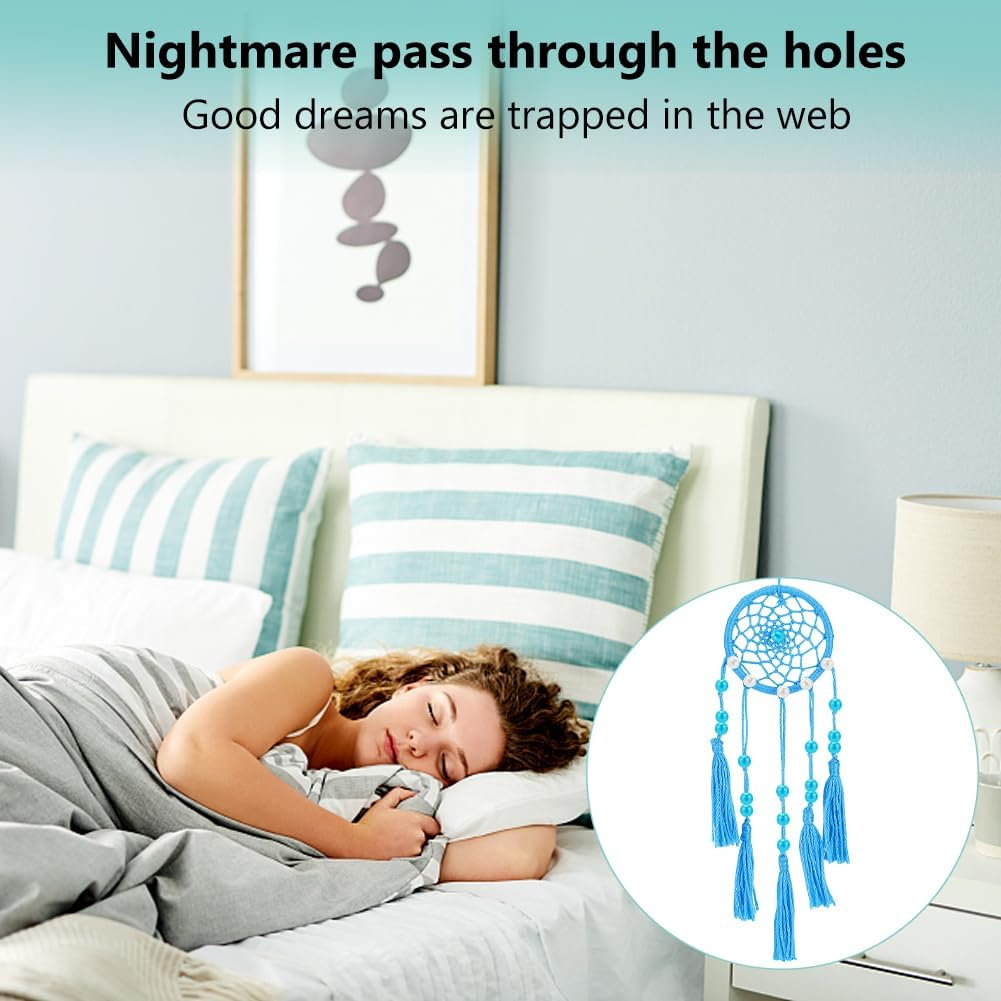 INFUNLY 24PCS DIY Small Dream Catcher Kits for Beginners Colorful Handmade Dreamcatcher Kit for Starters DIY Mini Ornament Making Kit for Bedroom Car Mirror Keychain Bag Bohemian Decoration Craft Gift image number 3