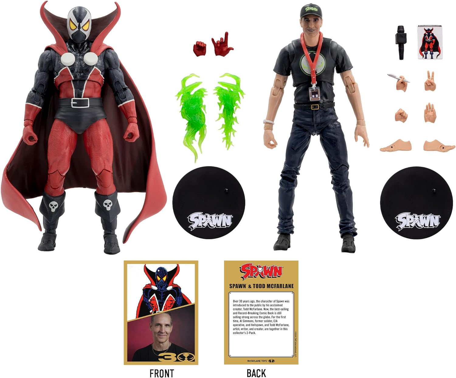 Mcfarlane Toys 30Th Anniversary - 7" Spawn & Todd Mcfarlane Action Figure 2-Pack image number 5