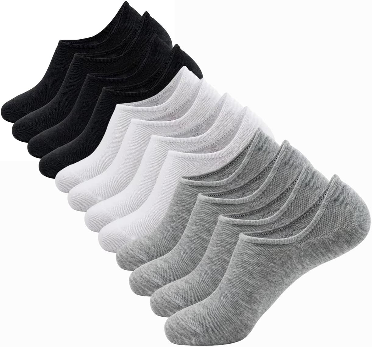 Heatunk No Show Socks for Women and Men: Low Cut, Anti-Slip, Athletic, Novelty, Casual Invisible Liner Socks