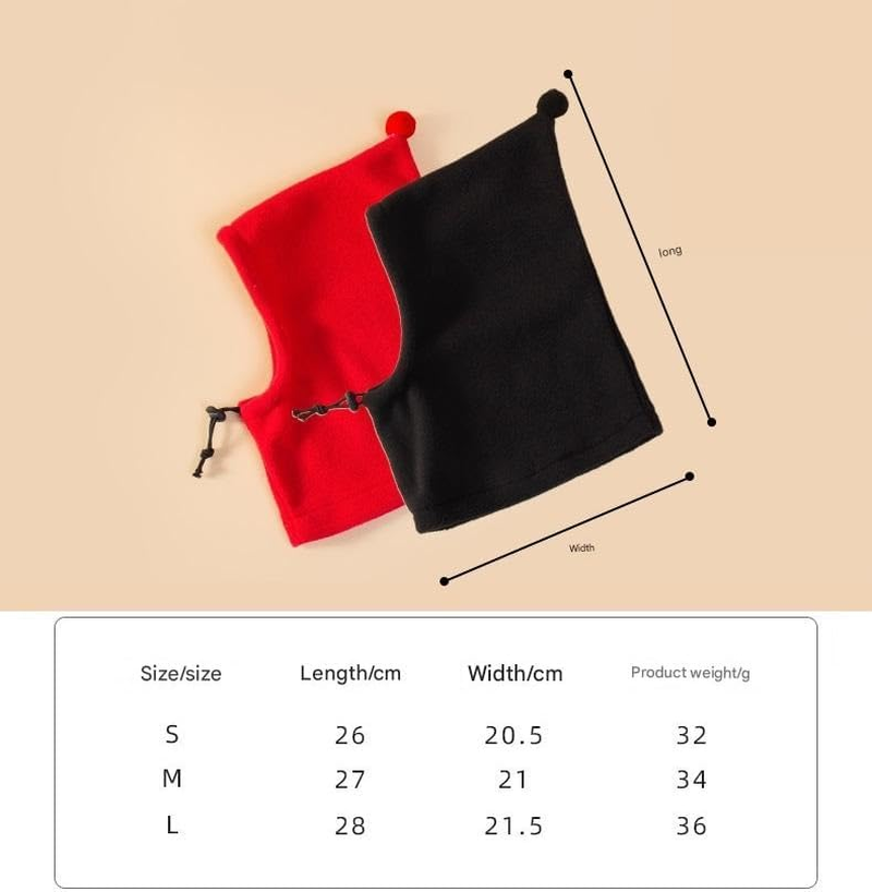 Ear Muffs Noise Protection, Plush Dog Hats Pet Ears Warm Dog Ear Cover, Winter Hat Dog Head Wrap for Small Medium Large Dogs (Red, M) image number 3