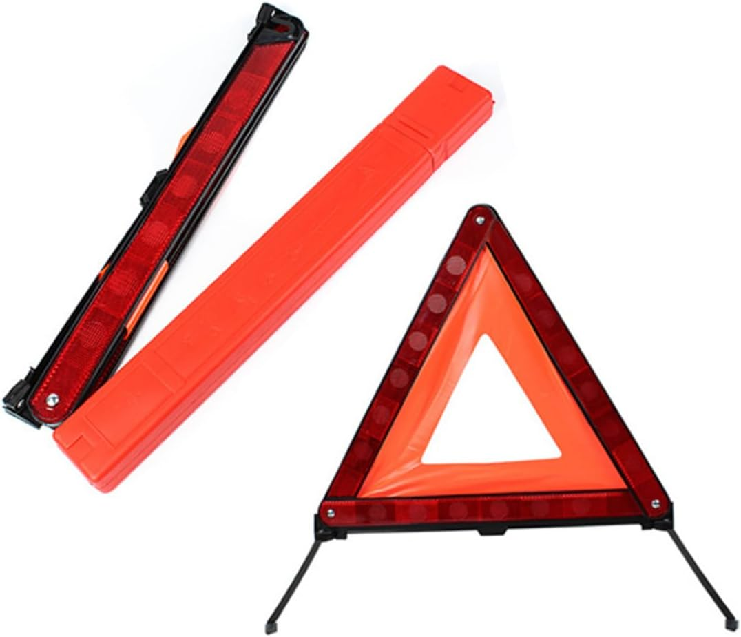SOLUSTRE Warning Triangle Road Safety Warning Sign for Roadside Reflective Triangles for Car Safety Emergency Road image number 2