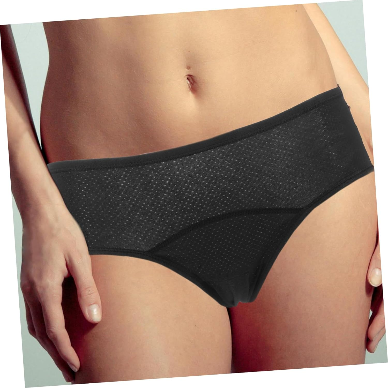 Homoyoyo Cotton Women Middle Waisted Panties Menstrual Sanitary Pants for Women Protective Briefs image number 3