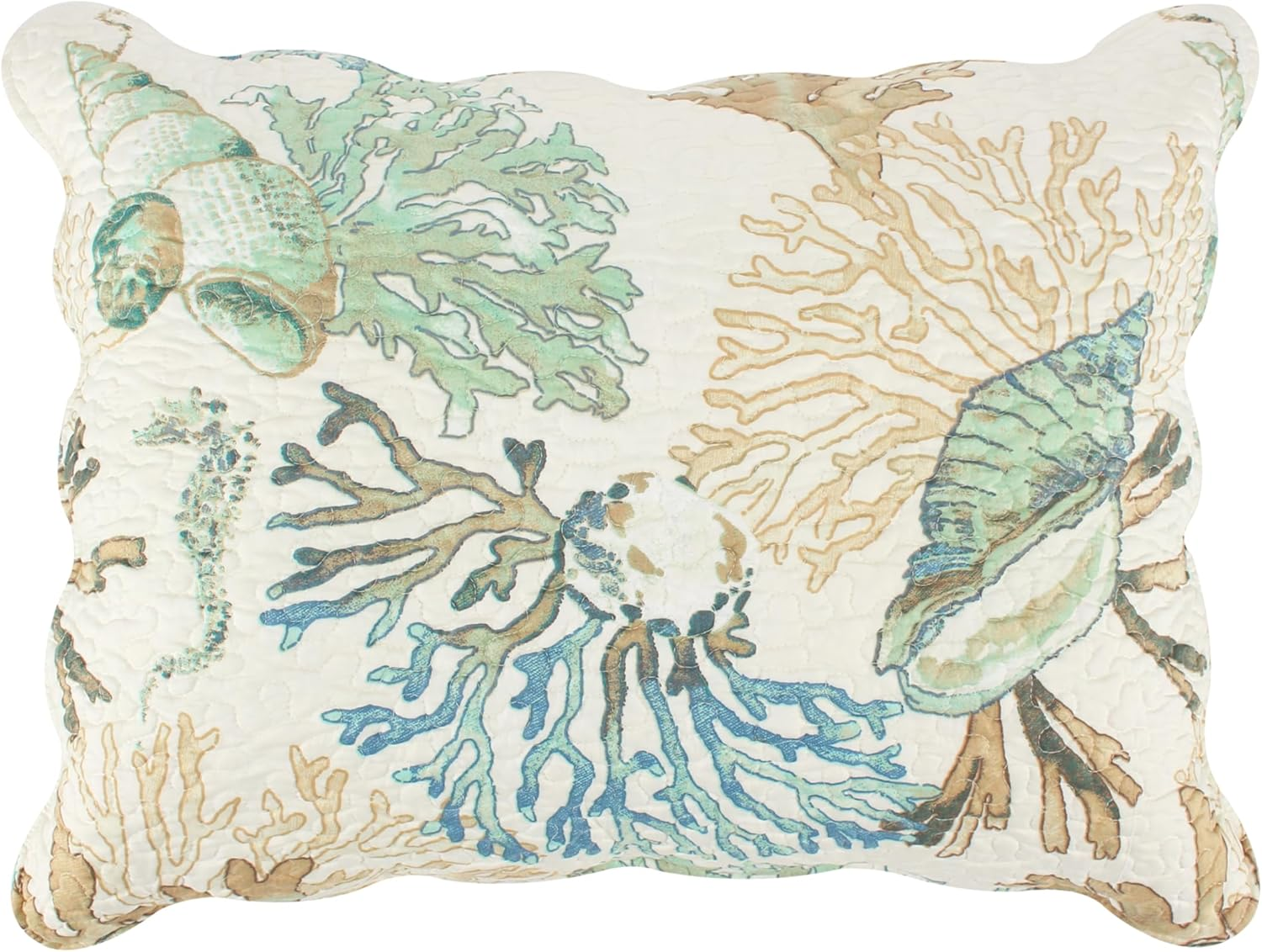 Barefoot Bungalow Atlantis Pillow Sham, Standard, Jade image number 2