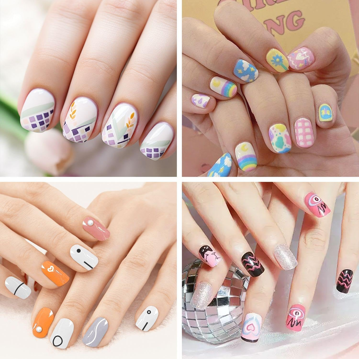 6 Fine Nail Art Brushes, 1 Acrylic Nail Art Brush Storage Rack, Nail Art Pens, DIY Nail Art Painting Accessories, Nail Art Tool Set