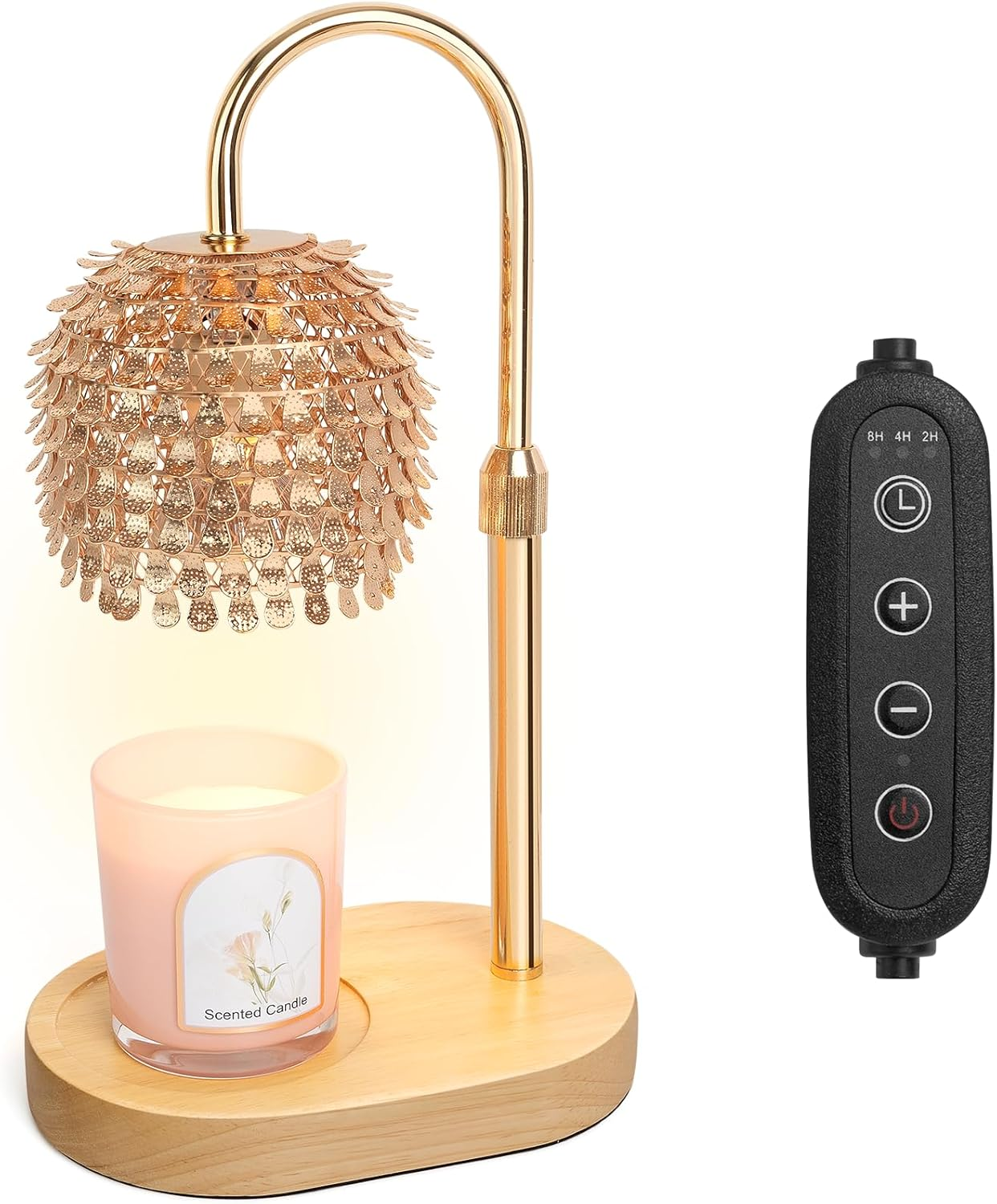 SHARE&CARE Candle Warmer Lamp with Timer Dimmable, Adjustable Height, House Warming Gifts New Home Room Decor, Birthday Gifts for Women Mom, Wax Warmer Lamp for Jar Candles image number 6