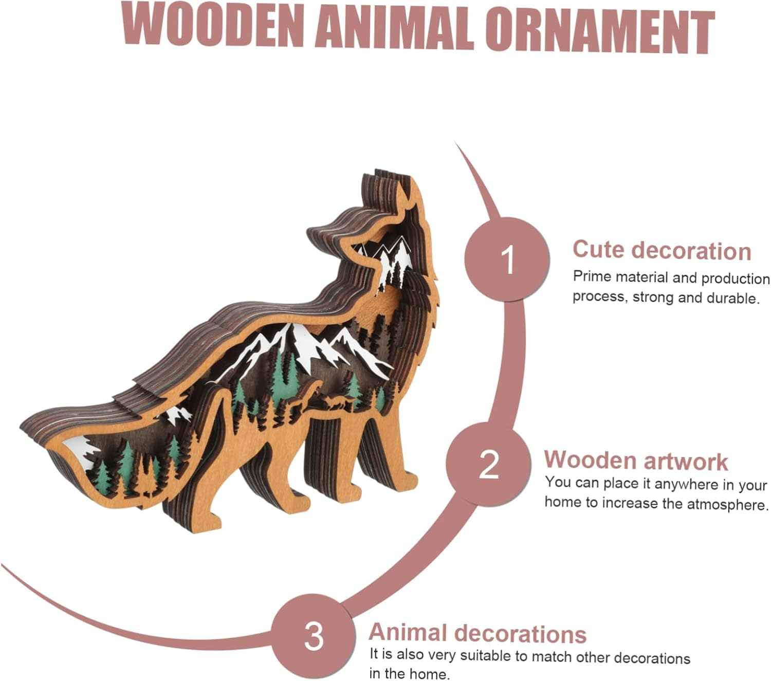 House Decoration Items Xmas Wood Ornament Wall Hanging Decor Outdoor Christmas Decorations Felt Christmas Description image number 5