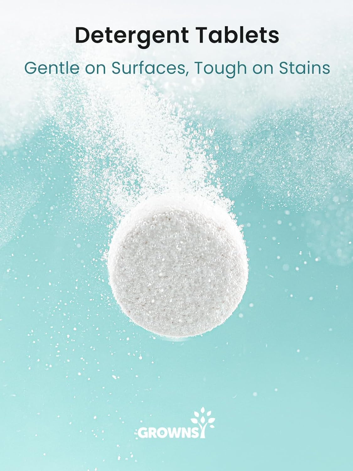 GROWNSY Detergent Washing Tablets 130 PCS for Momcozy, Baby Brezza, Papablic Bottle Washer, Compatible with All Brands Baby Bottle Washers image number 1