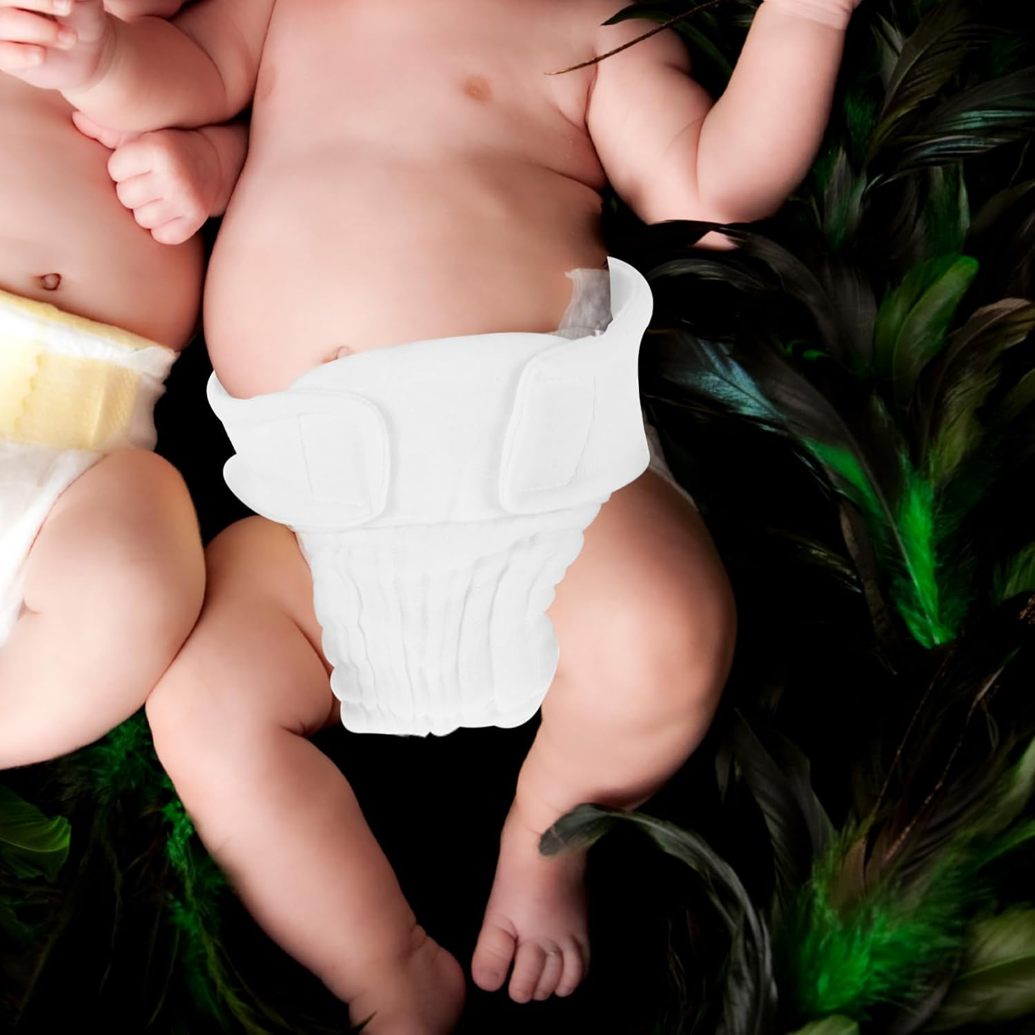 3Pcs Newborn Cotton Diapers Organic Diaper Pants Washable Cloth for Boys Girls Nappy image number 1