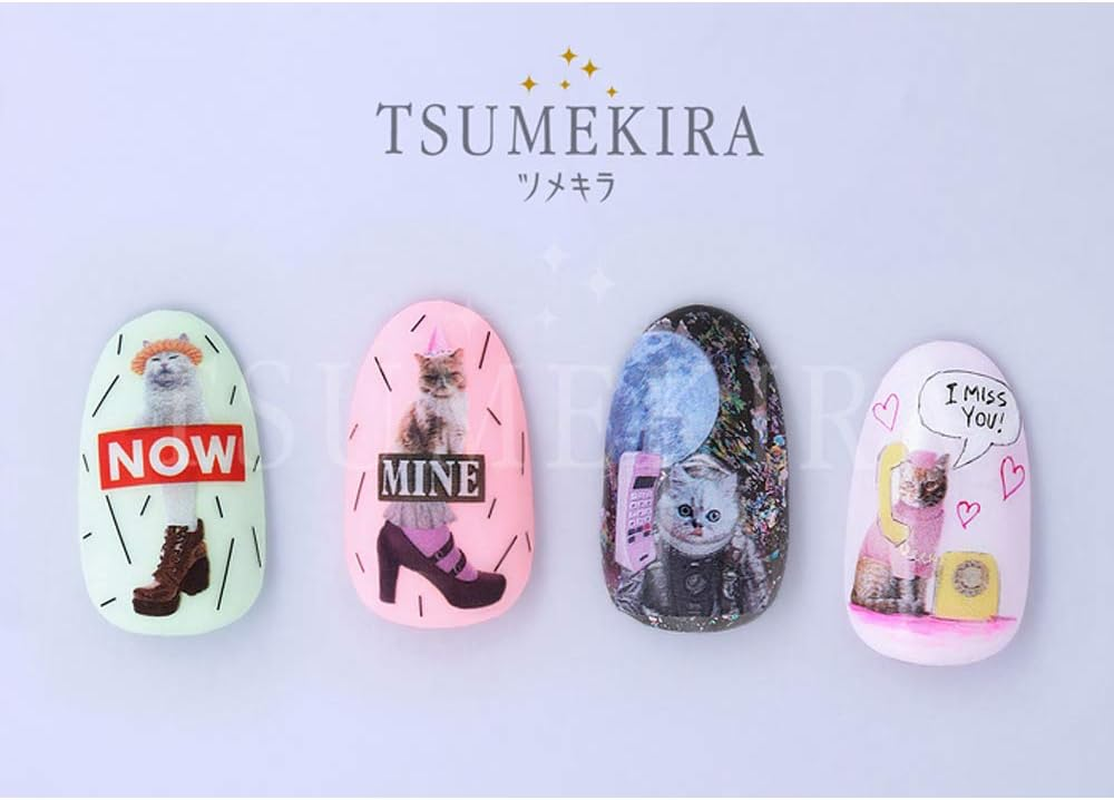 TSUMEKIRA NN-DXD-103 Nail Stickers, Dog X Daisy, Produce 2, Playful Cats image number 4