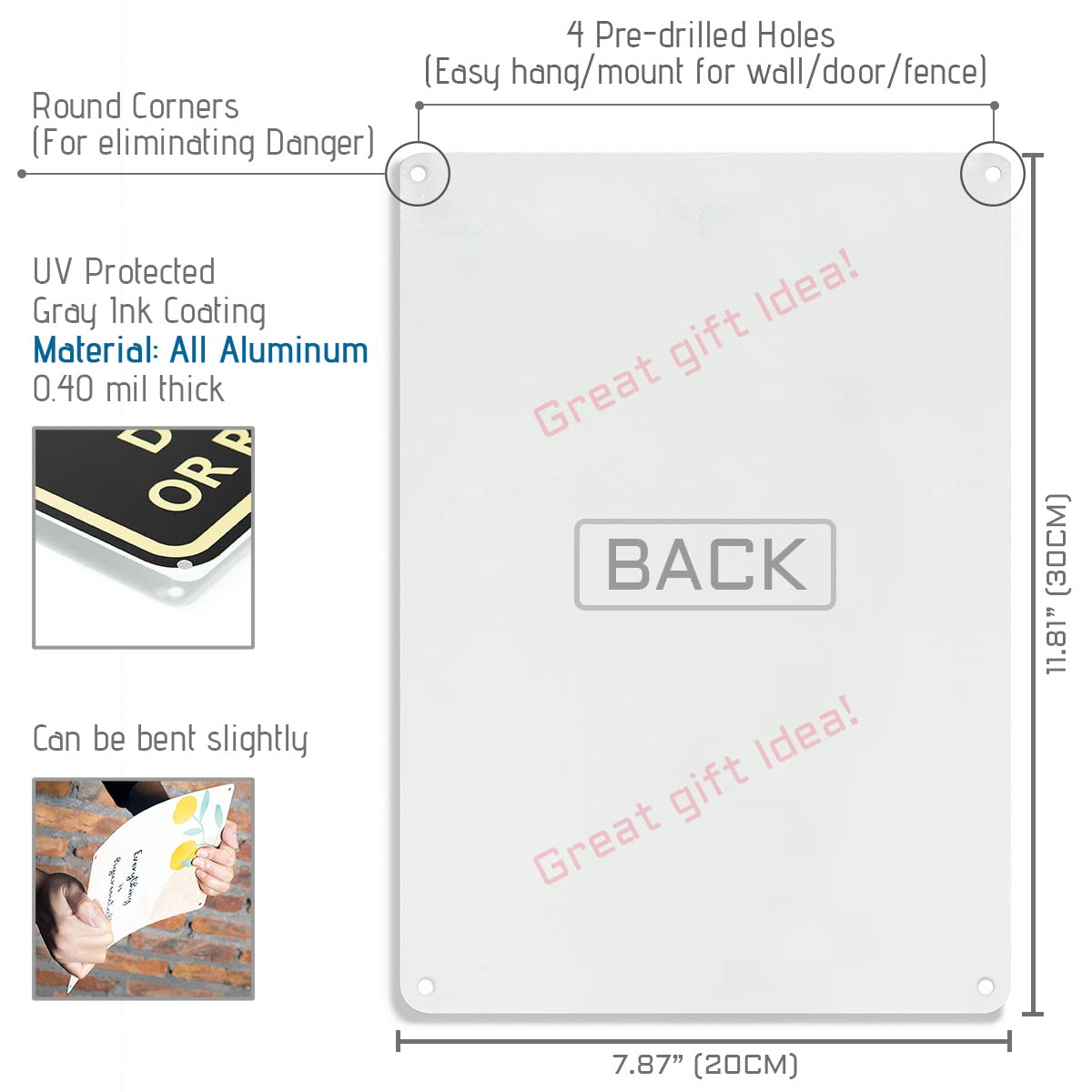 Bestylez Man Cave Do Not Touch Sign, Workshop Accessories, Garage Decor Sign, Funny Dad Gifts 12" * 8" (186) image number 2