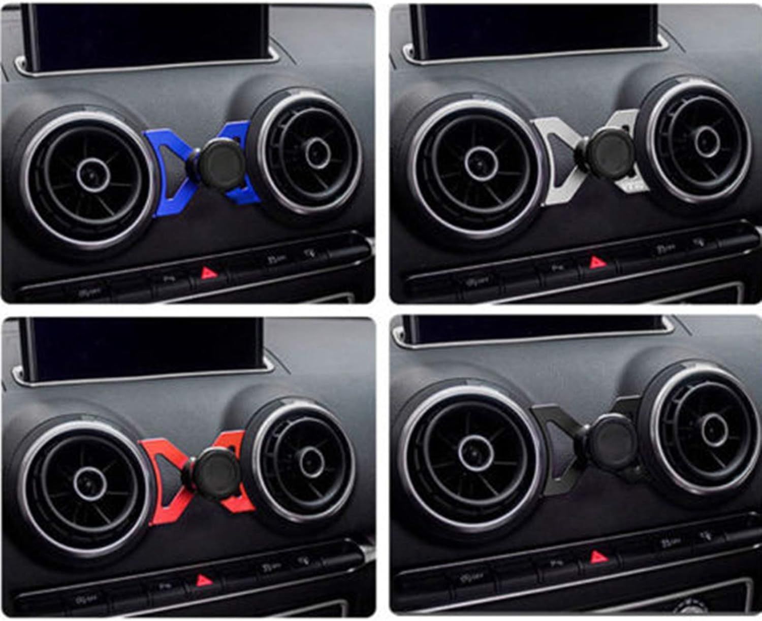 LICHIFIT Car Air Vent Outlet Mount Phone Holder 360-Degree Rotary Swivel Cell Phone Magnetic Cradle for Audi A3 / S3 image number 6