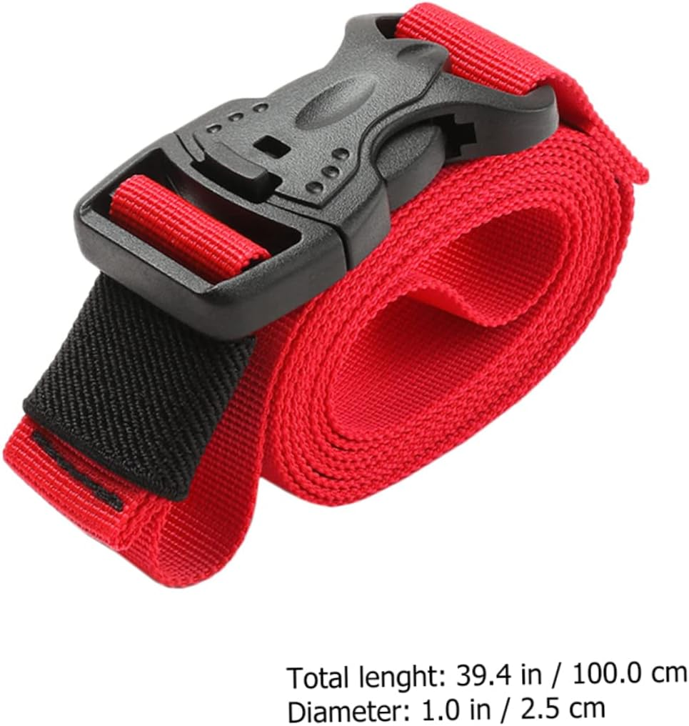 AUTSUPPL 3Pcs Multifunctional Binding Belt Stretchable Strap Quick-Release Ratchet Straps for Luggage Cargo image number 2