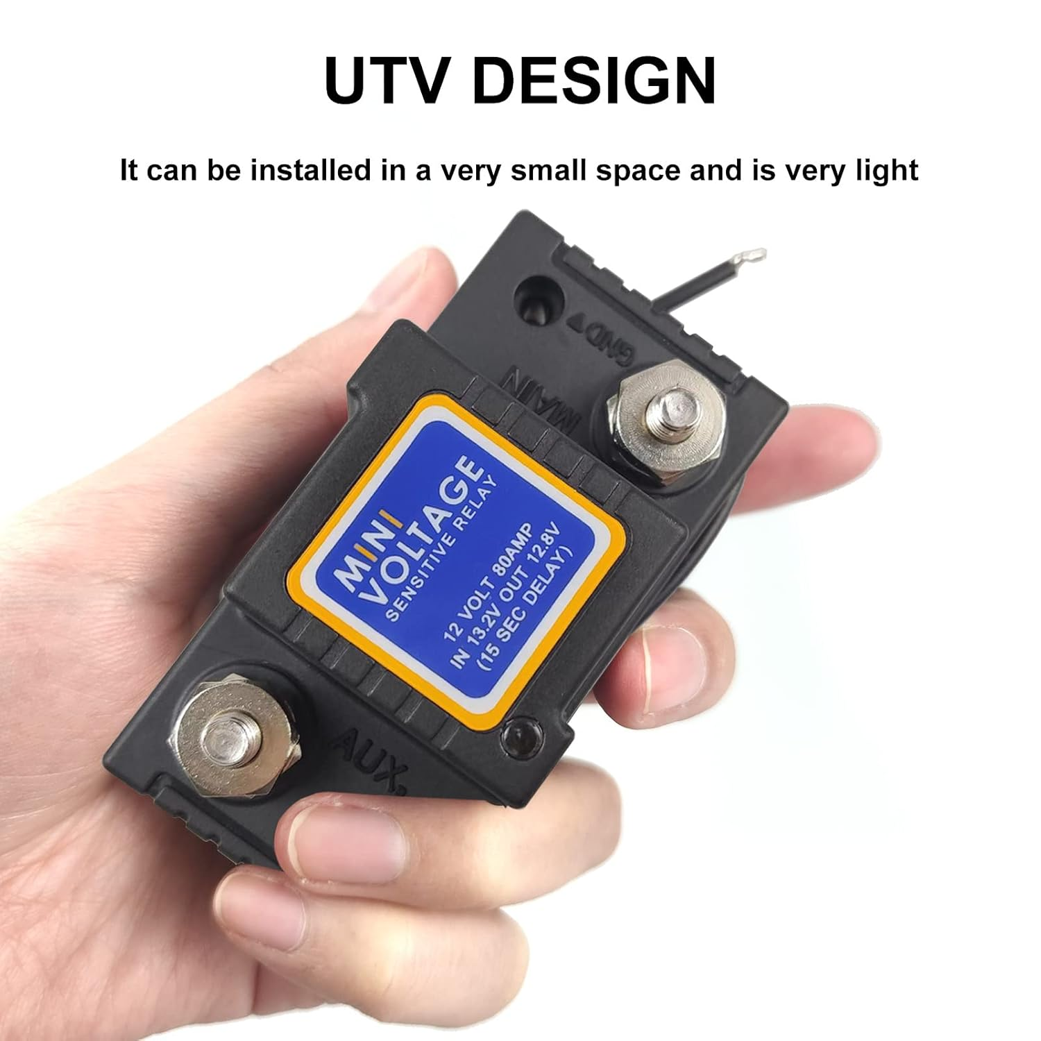 Dual Battery Isolator 12V 80Amp, Voltage Sensitive Relay VSR, Compatible with Polaris John Deere Yamaha Kawasaki Honda All Brands of UTV ATV Motorcycle, Not Fit for Lithium Batteries image number 5